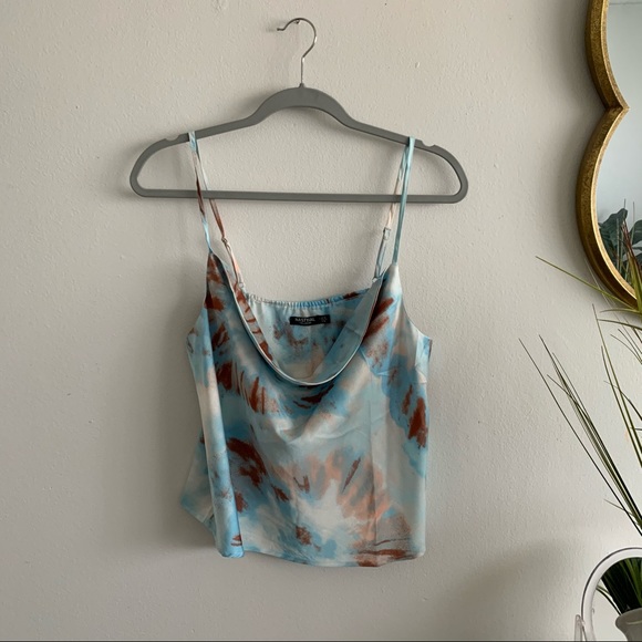 Nasty gal - Right On Tie Dye Cowl Crop top - Picture 2 of 6